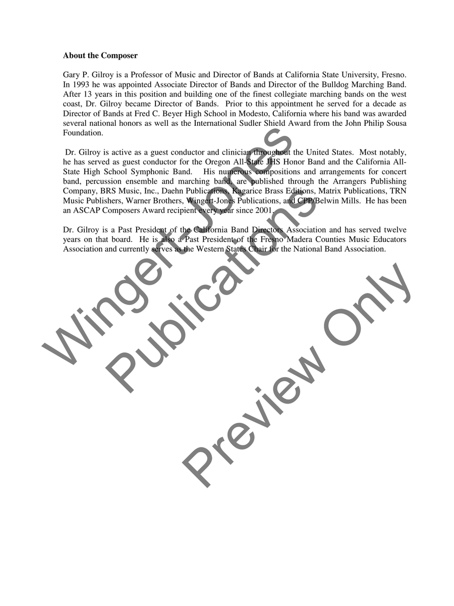 A Legacy Of Dreams (Score) Concert Band scores gallery preview page 5