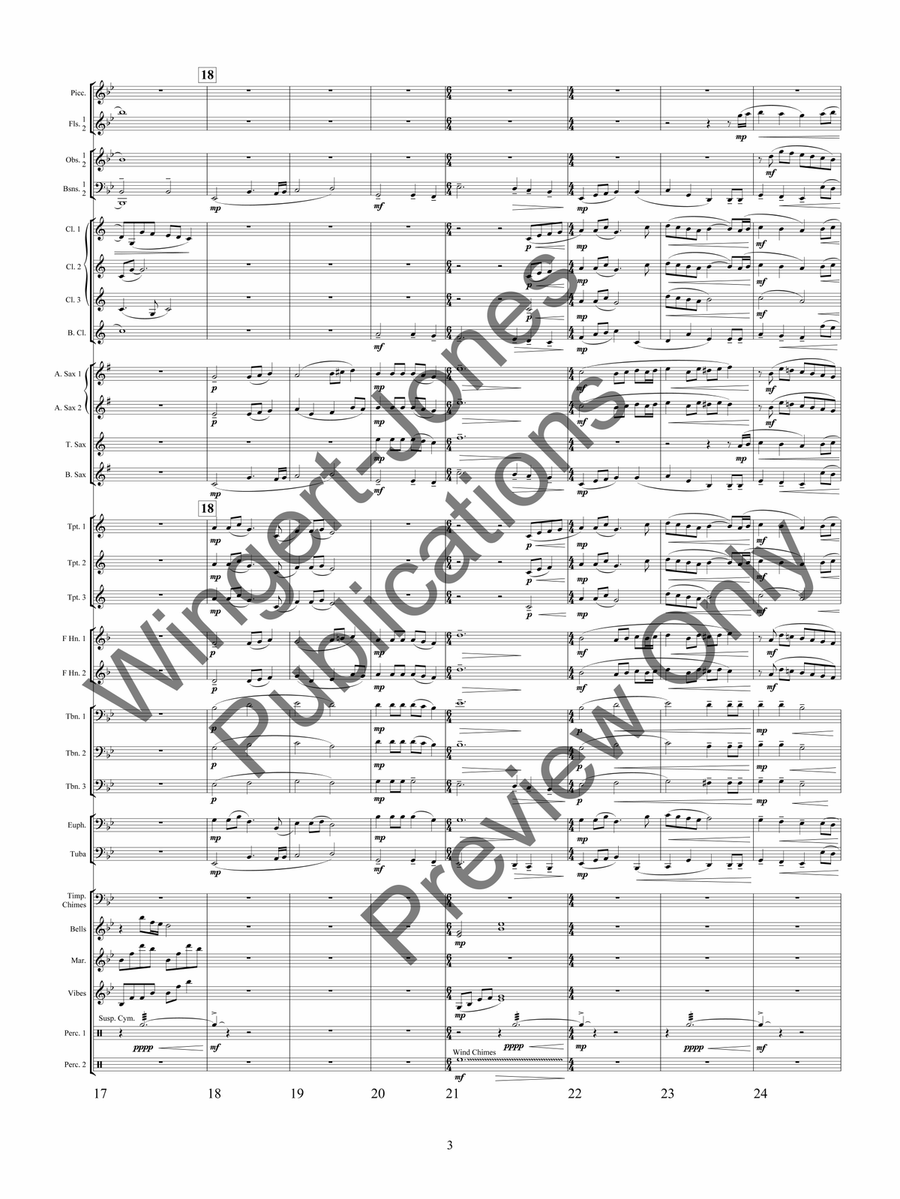 A Legacy Of Dreams (Score) Concert Band scores gallery preview page 8