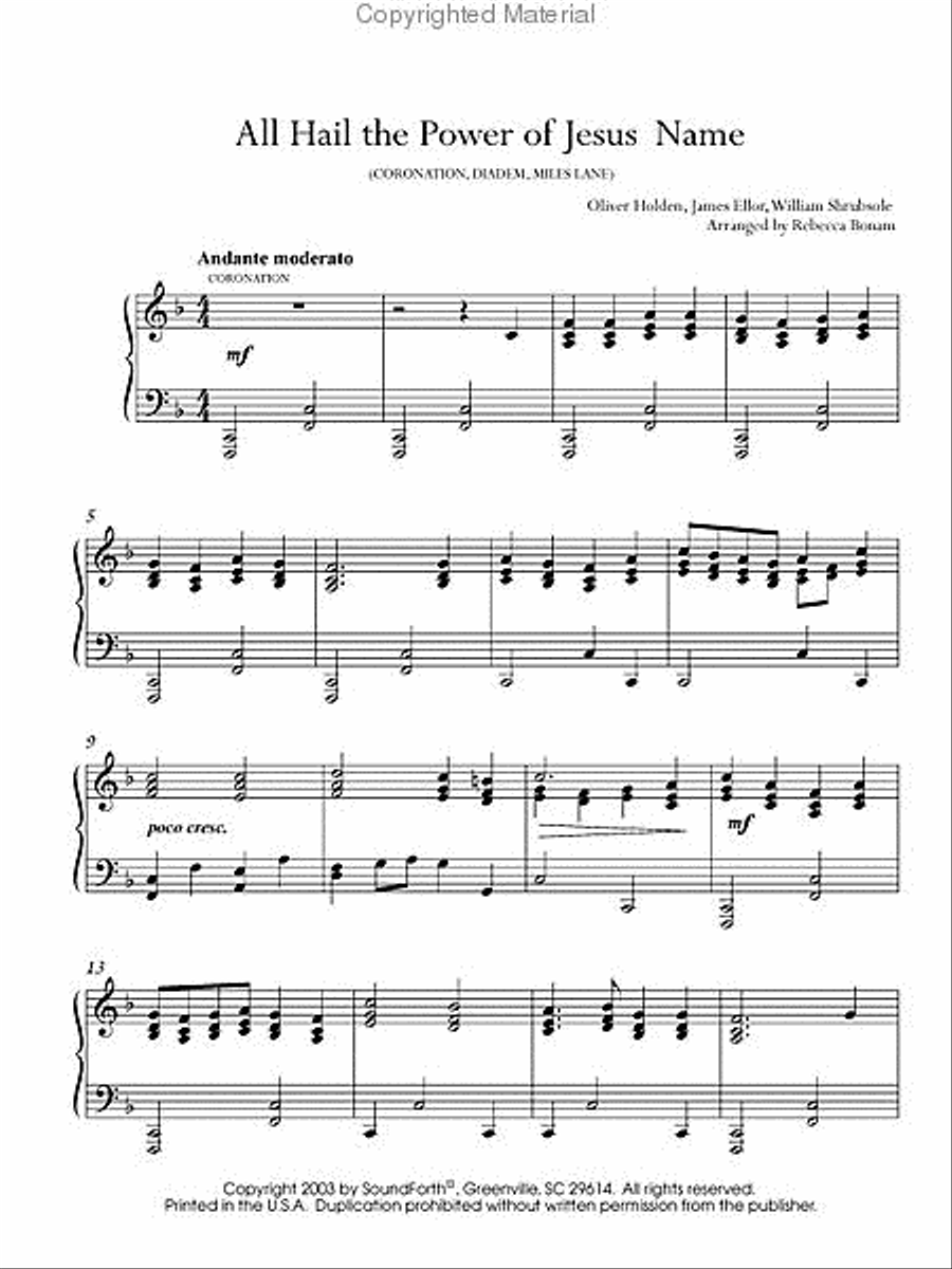 All Hail the Power Piano Solo scores gallery preview page 2