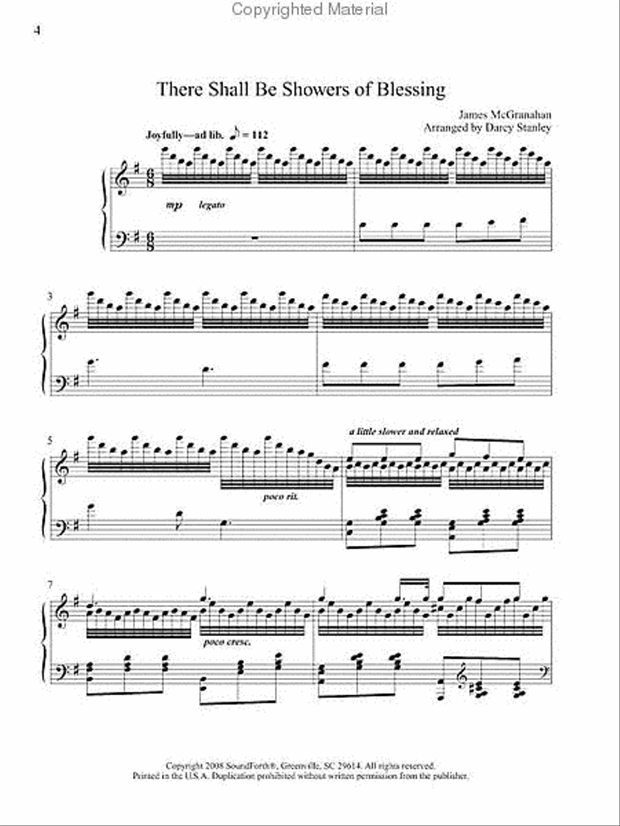 The Glory of His Grace Piano Solo scores gallery preview page 2