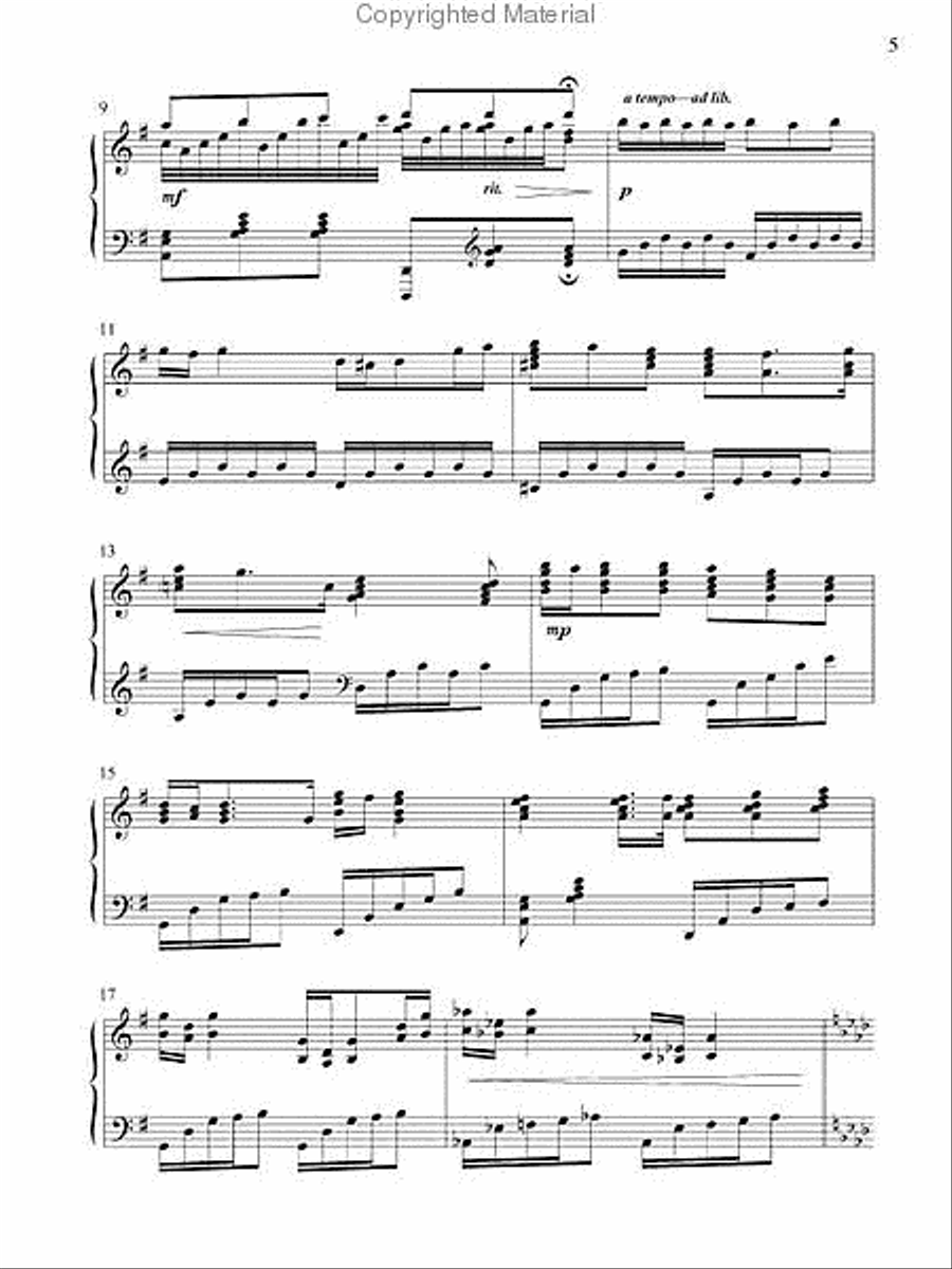 The Glory of His Grace Piano Solo scores gallery preview page 3