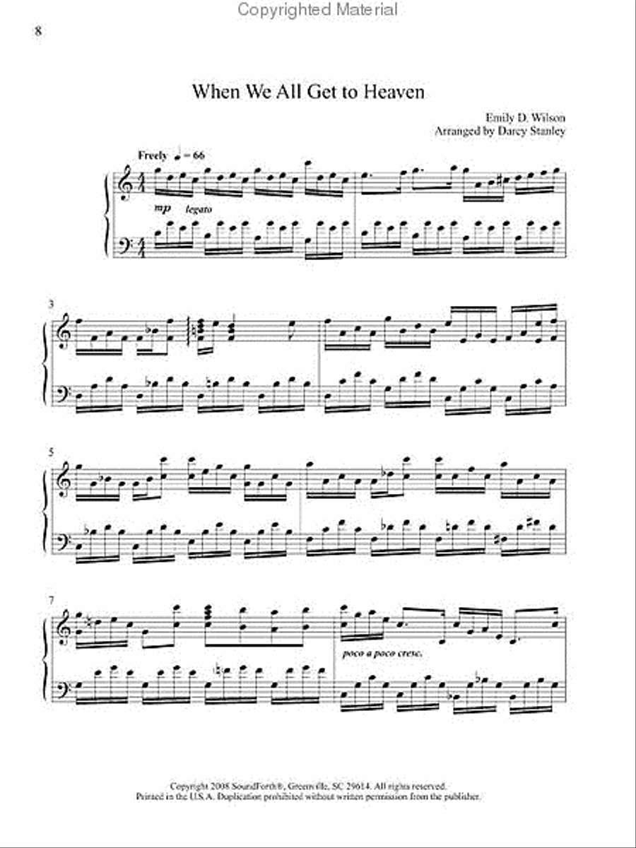 The Glory of His Grace Piano Solo scores gallery preview page 4