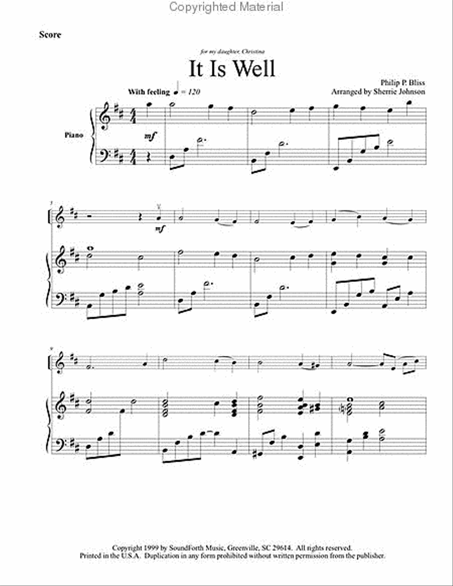 It Is Well Violin Solo scores gallery preview page 2