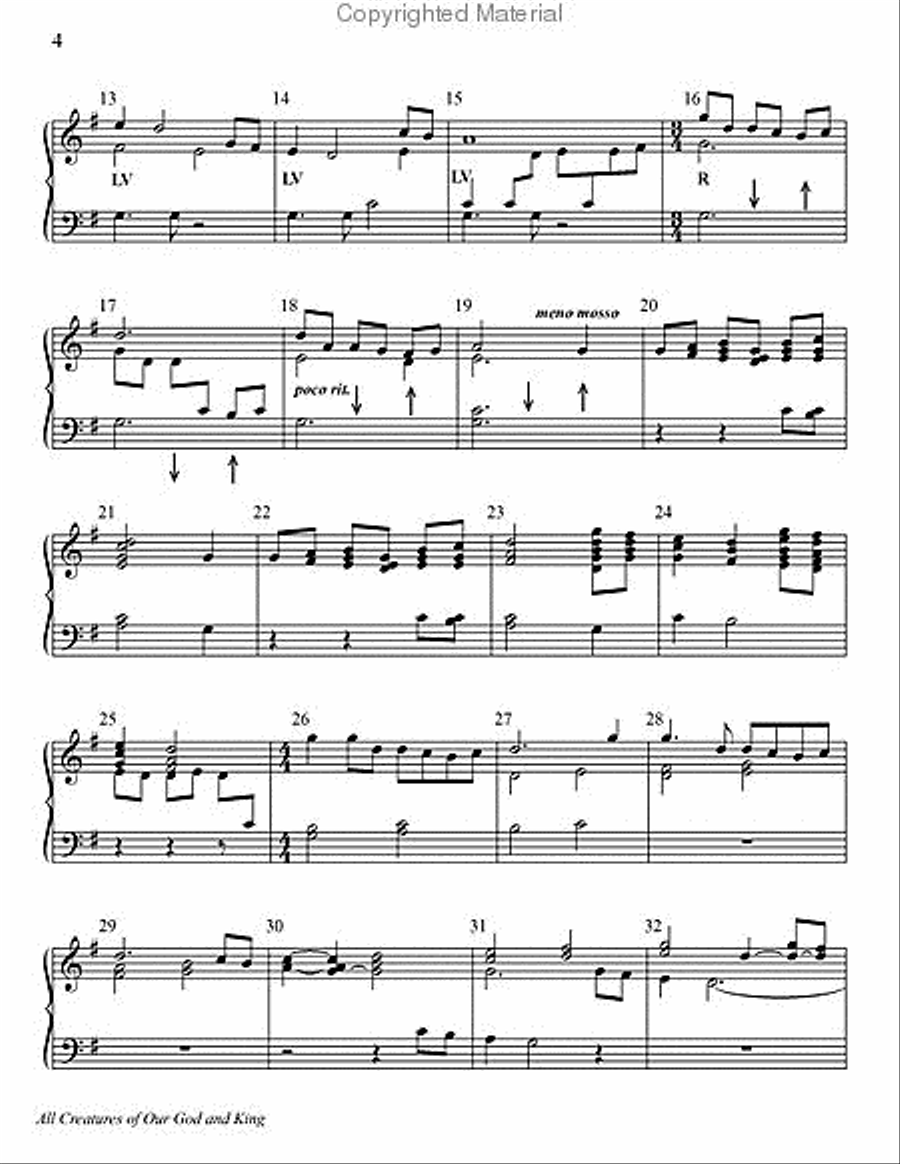 All Creatures of Our God and King 2-Octaves scores gallery preview page 3