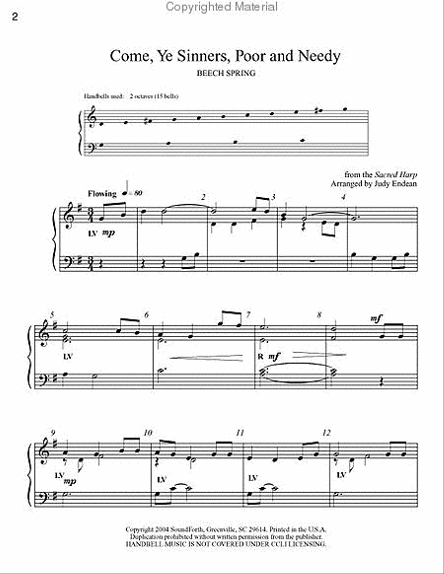 Come, Ye Sinners, Poor and Needy 2-Octaves scores gallery preview page 2