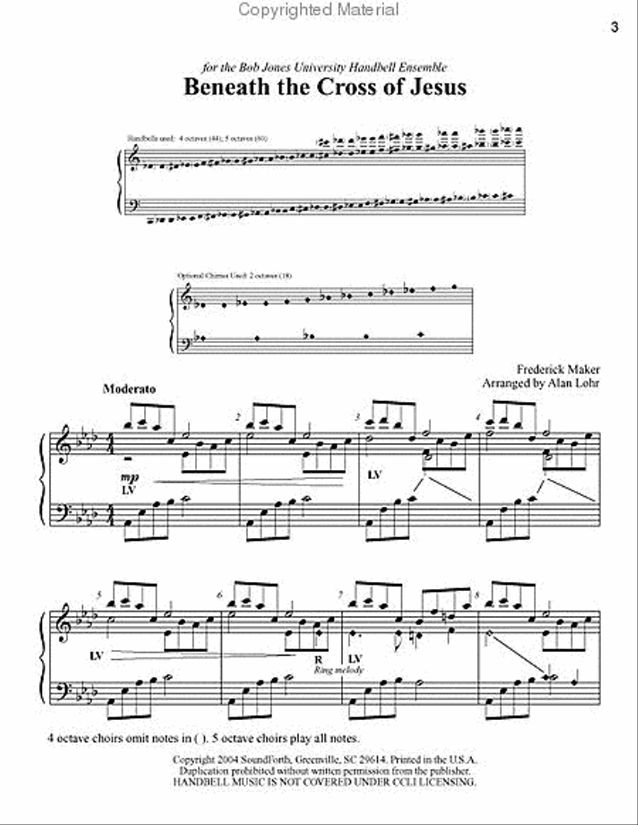Beneath the Cross of Jesus 5-Octaves scores gallery preview page 2