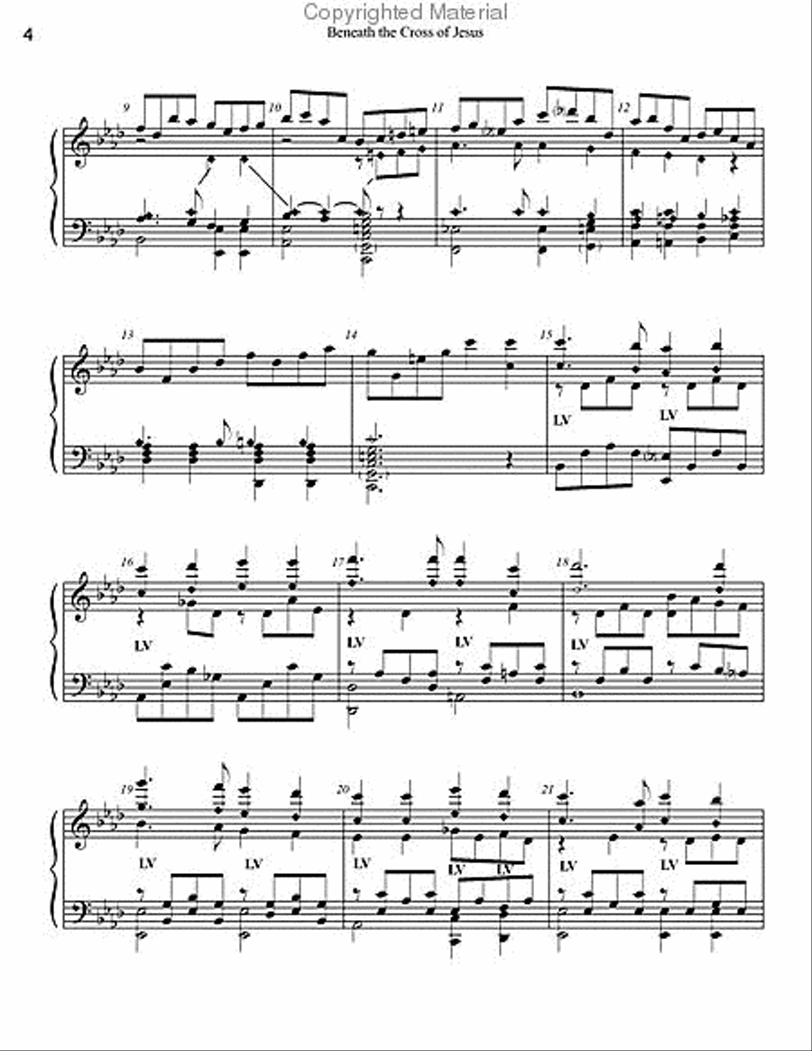Beneath the Cross of Jesus 5-Octaves scores gallery preview page 3