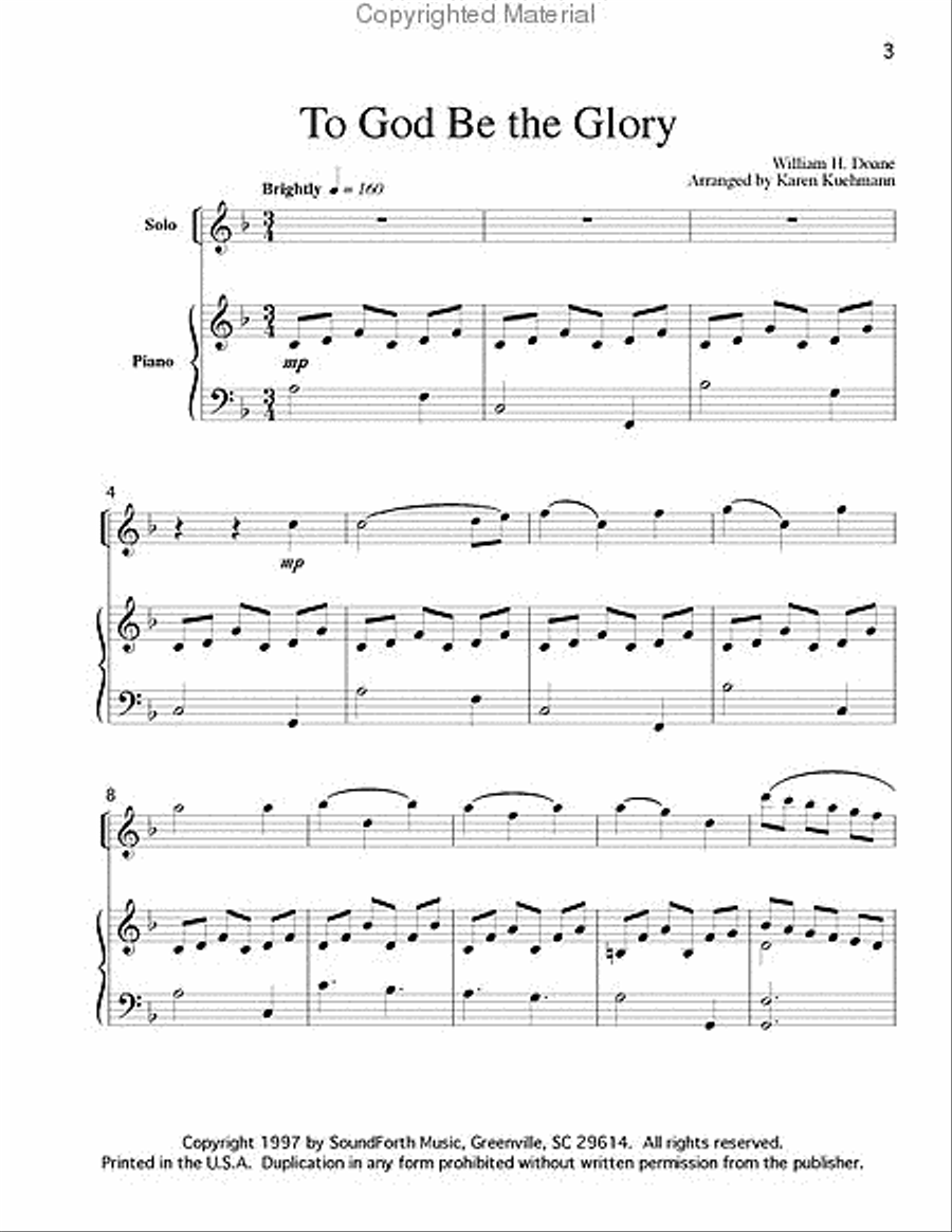 Instruments of Glory, Vol. 1 - Clarinet Clarinet Solo scores gallery preview page 2