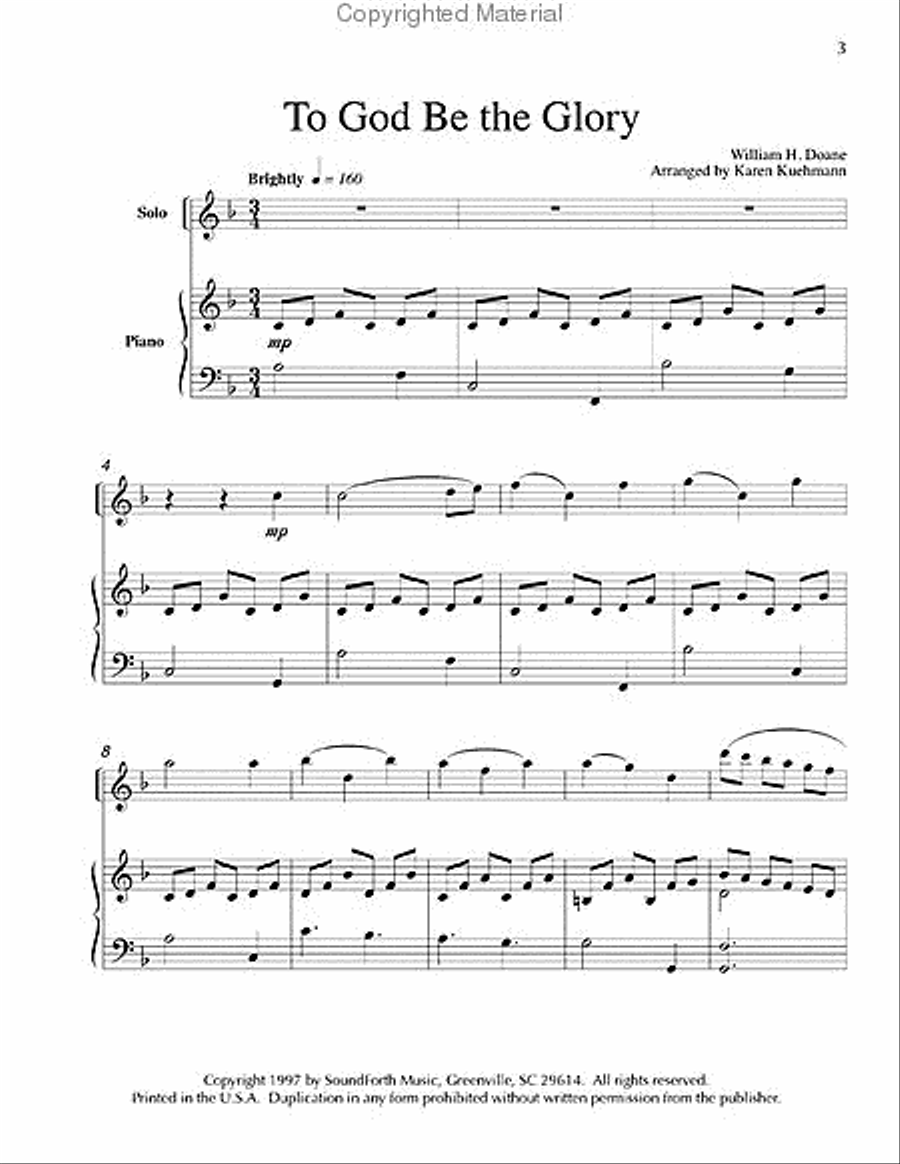 Instruments of Glory Vol. 1 - F Horn Book and CD Piano scores gallery preview page 2