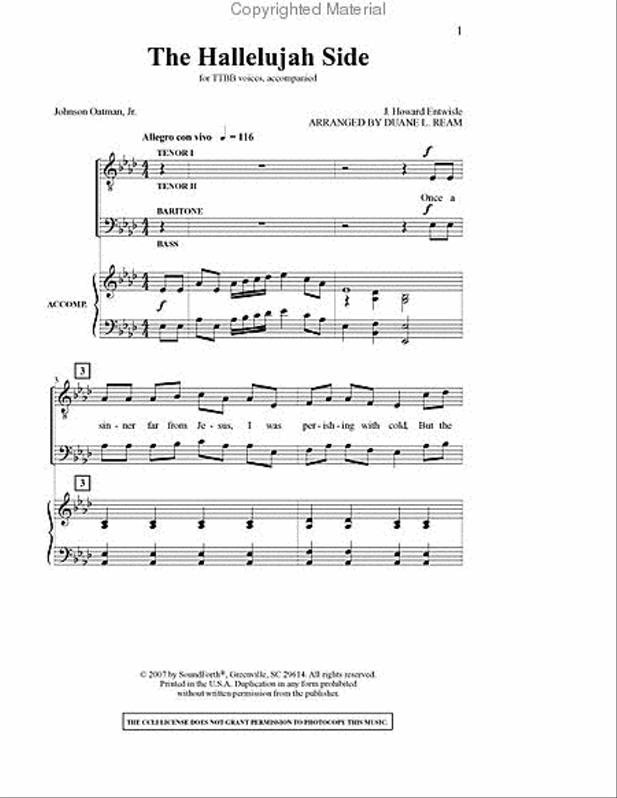 Love Lifted Me TTBB scores gallery preview page 2