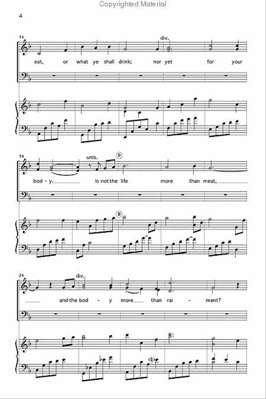 But Seek Ye First 4-Part scores gallery preview page 3