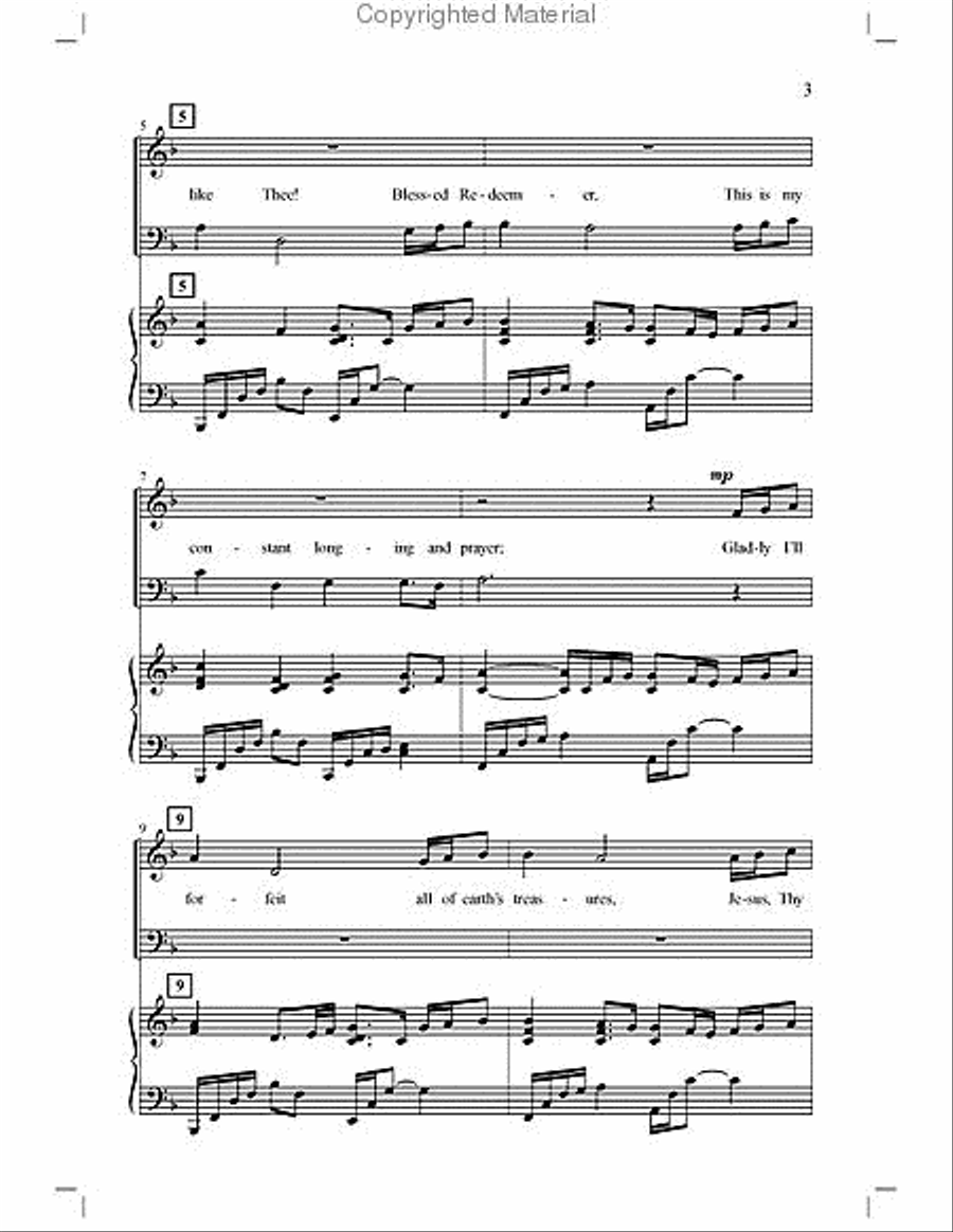 O to Be Like Thee 4-Part scores gallery preview page 3
