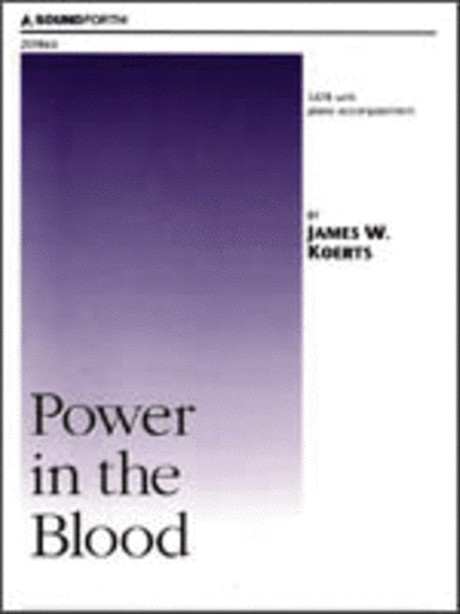 Power in the Blood 4-Part scores gallery preview page 1