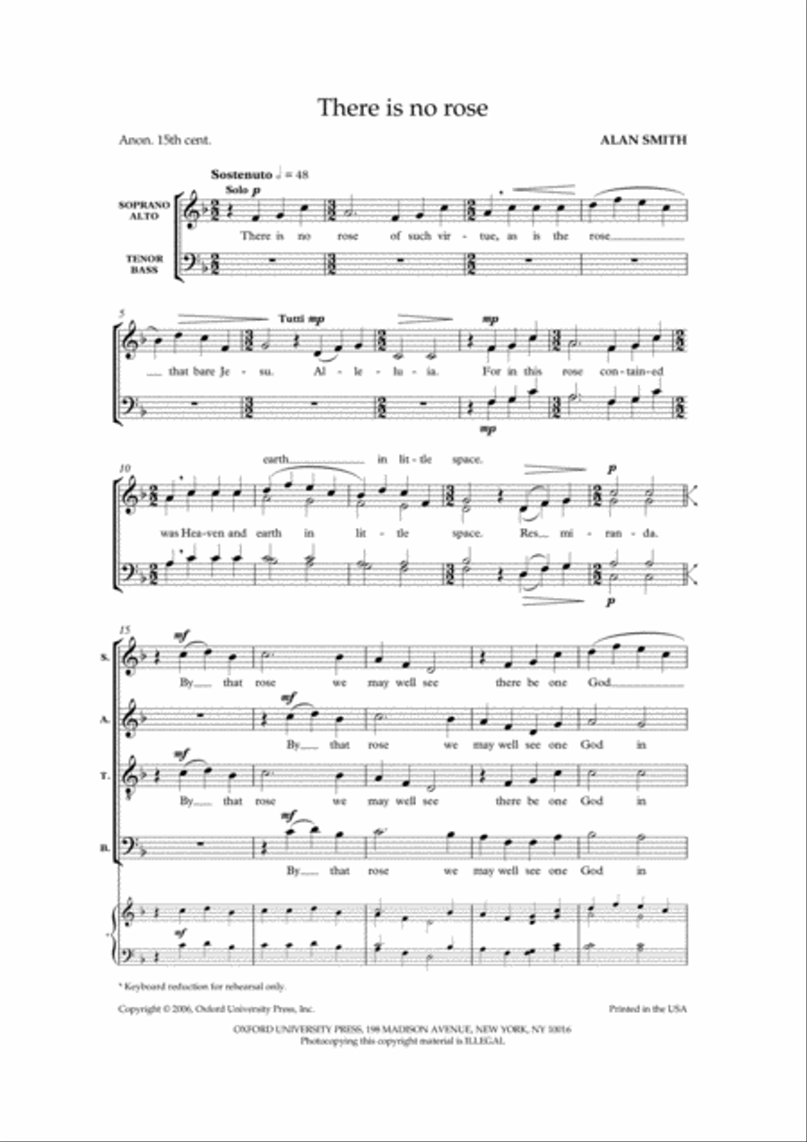 There is no rose 4-Part scores gallery preview page 2