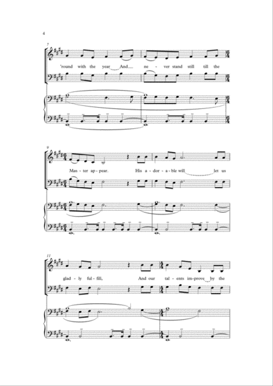 Come, let us anew Come, let us anew 4-Part scores gallery preview page 3