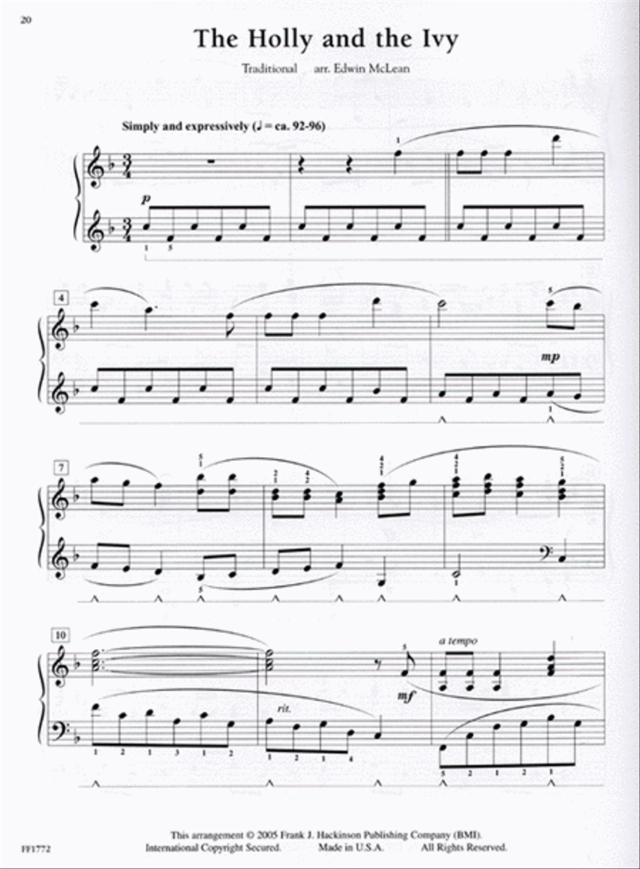 In Recital with Popular Christmas Music Piano Method scores gallery preview page 3