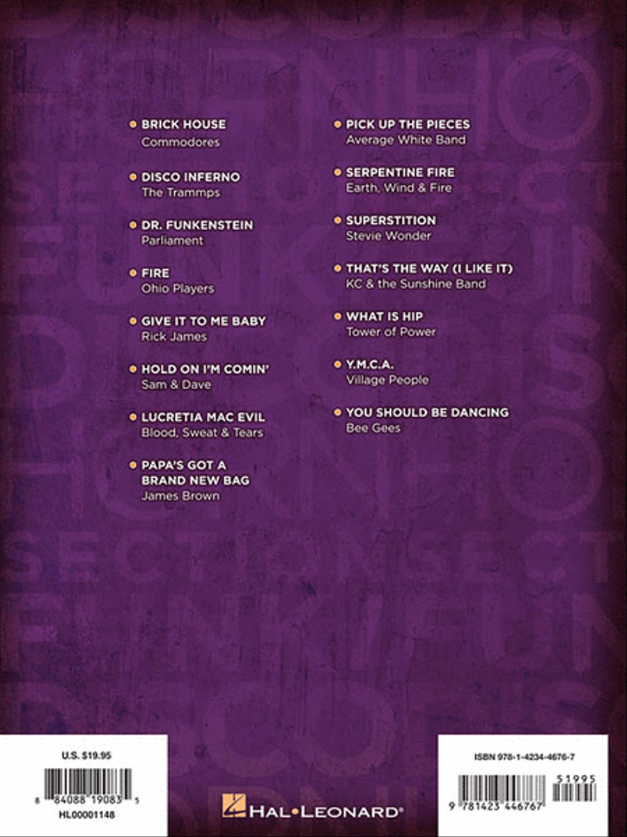 Funk/Disco Horn Section Saxophone scores gallery preview page 3