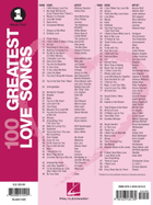 VH1's 100 Greatest Love Songs Easy Piano scores gallery preview page 12