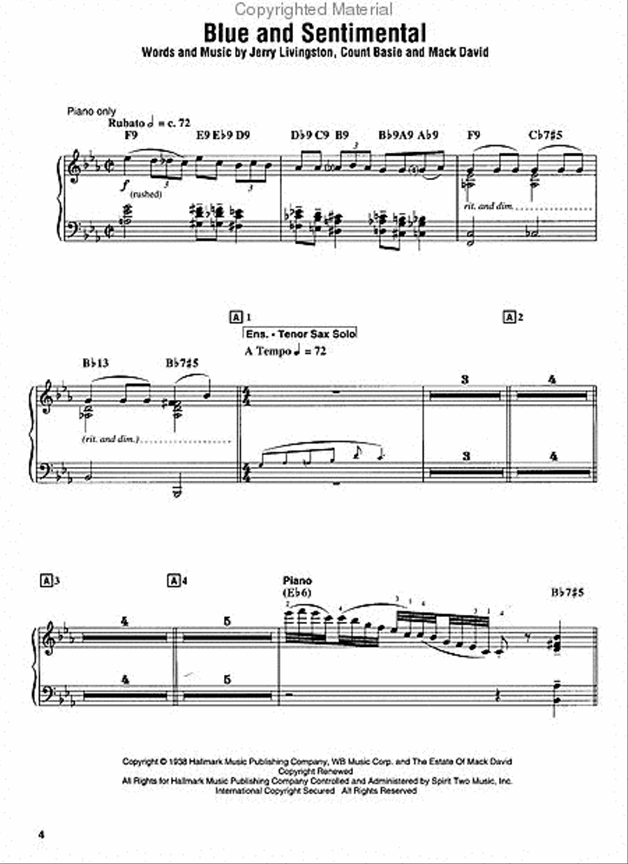 Jazz Standards Piano scores gallery preview page 2