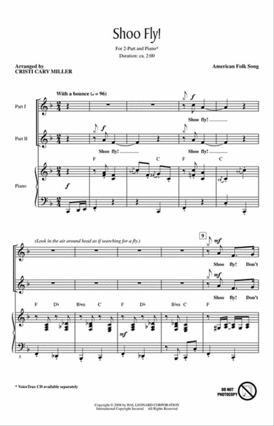 Shoo Fly! Choir scores gallery preview page 2