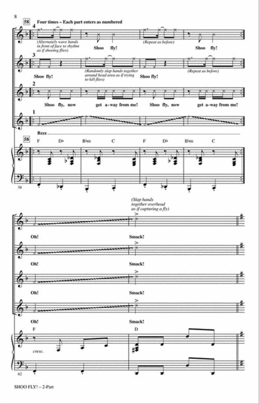 Shoo Fly! Choir scores gallery preview page 4