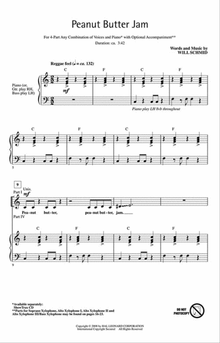Peanut Butter Jam Choir scores gallery preview page 2