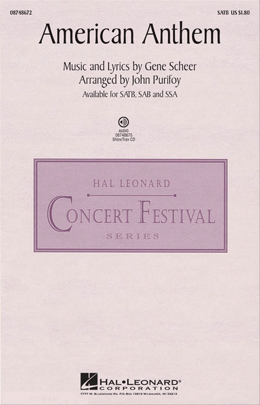 American Anthem Choir scores gallery preview page 1