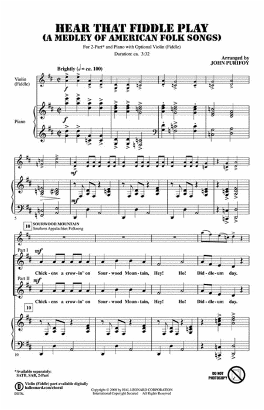 Hear That Fiddle Play Hear That Fiddle Play 2-Part scores gallery preview page 2