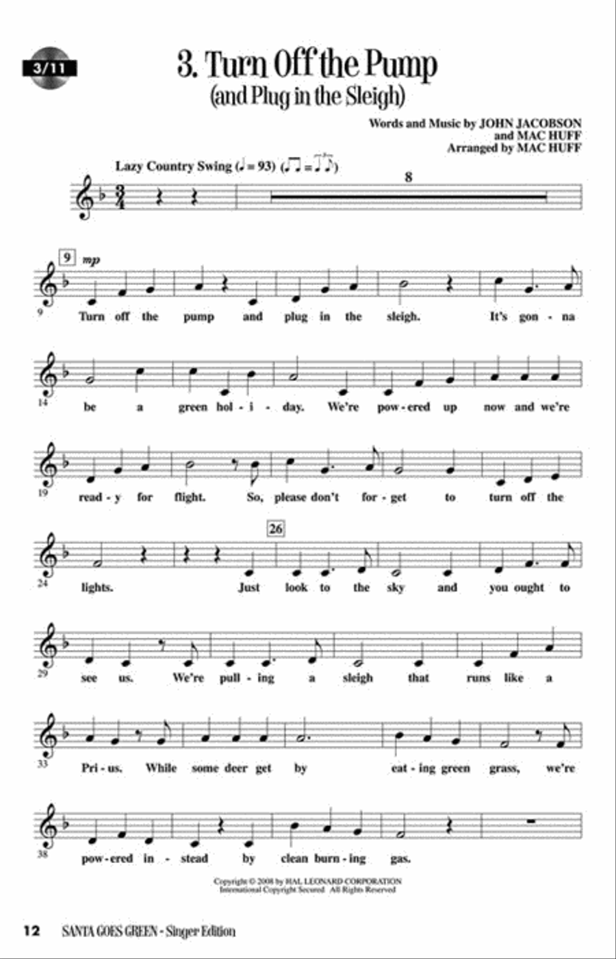 Santa Goes Green Choir scores gallery preview page 7