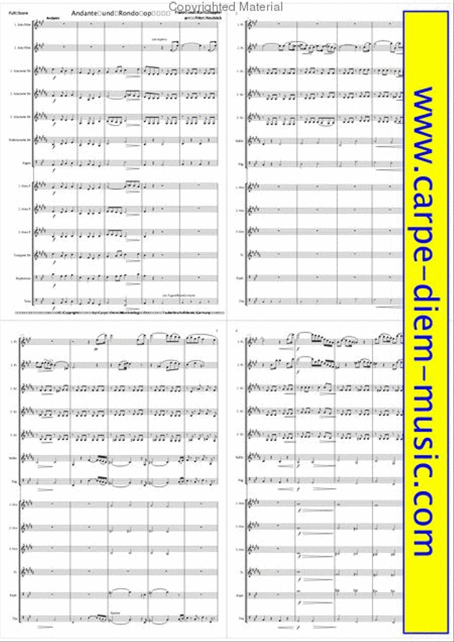 Andante und Rondo Andante und Rondo Set of Parts scores gallery preview page 2