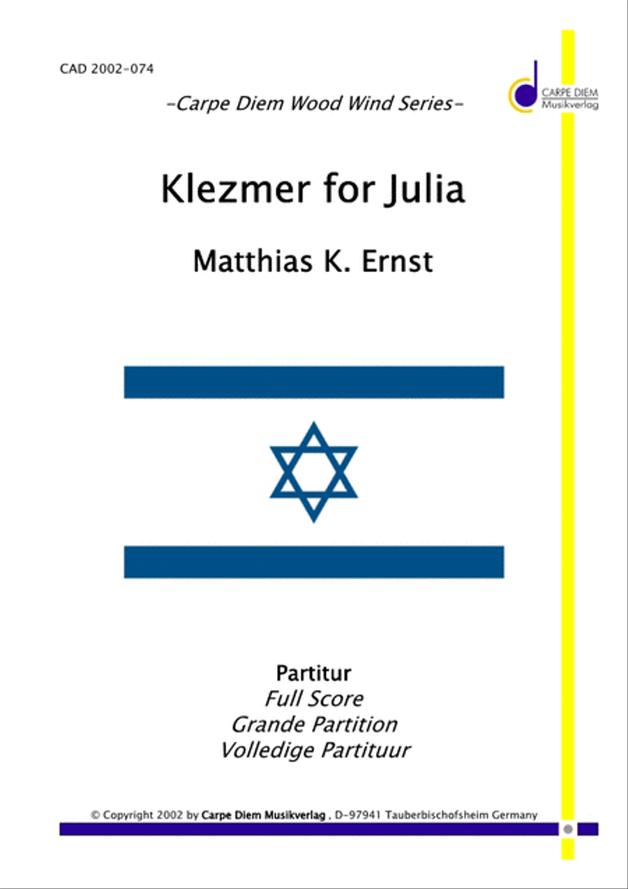Klezmer for Julia Woodwind Ensemble scores gallery preview page 1