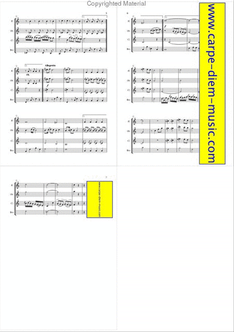 Klezmer for Julia Woodwind Ensemble scores gallery preview page 3