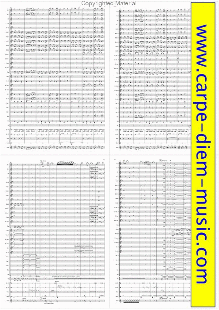 Three Times Blood Three Times Blood Concert Band scores gallery preview page 4