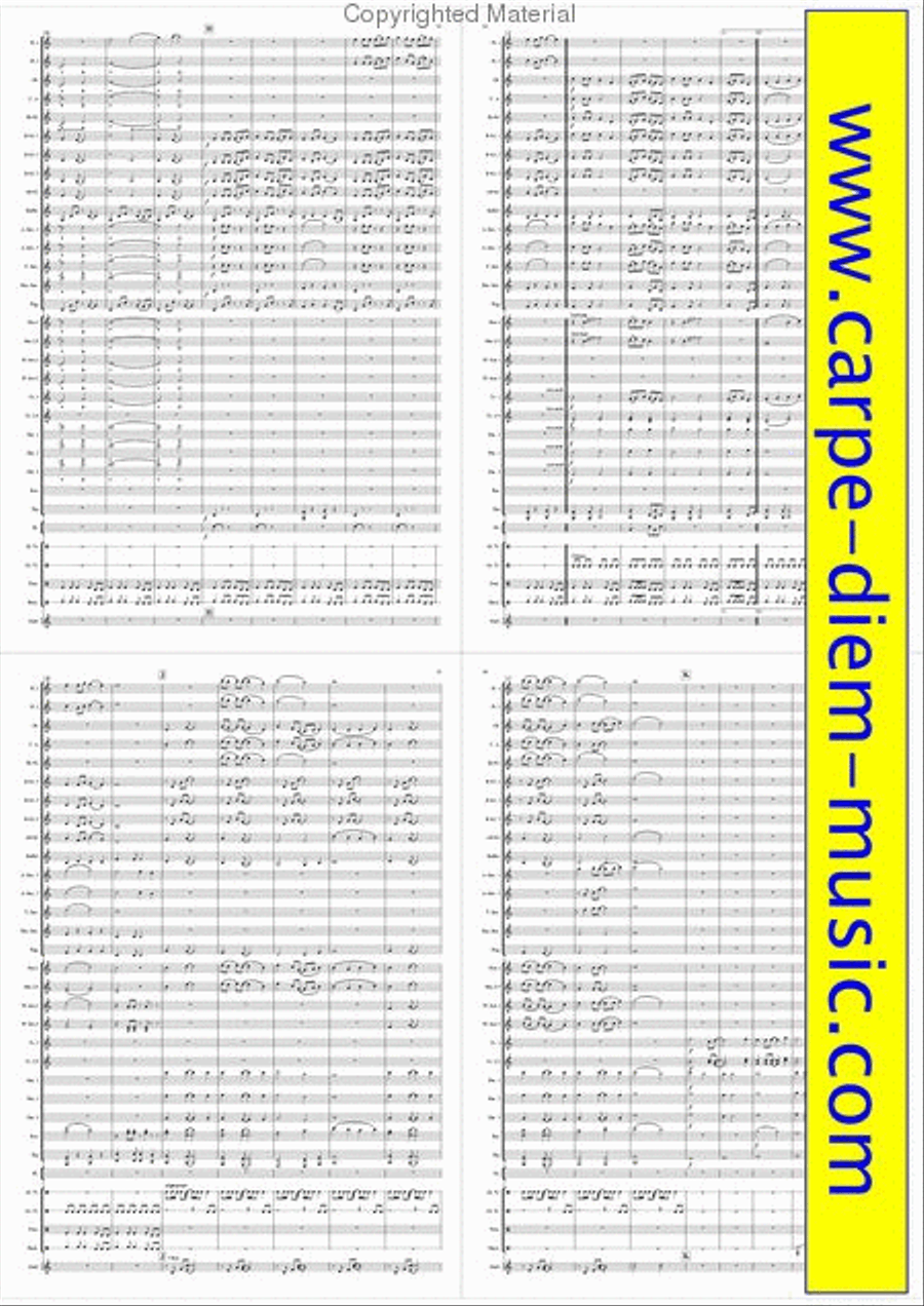 Three Times Blood Three Times Blood Concert Band scores gallery preview page 5