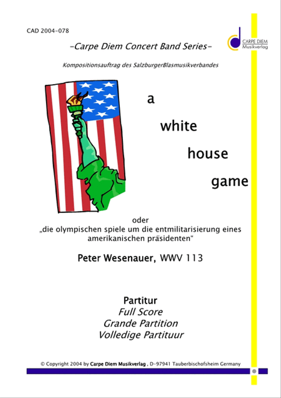 a white house game a white house game Concert Band scores gallery preview page 1