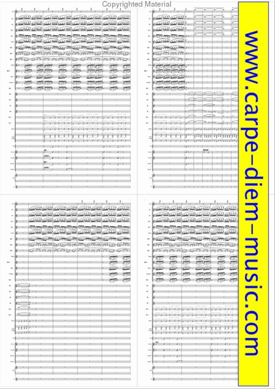 a white house game a white house game Concert Band scores gallery preview page 3