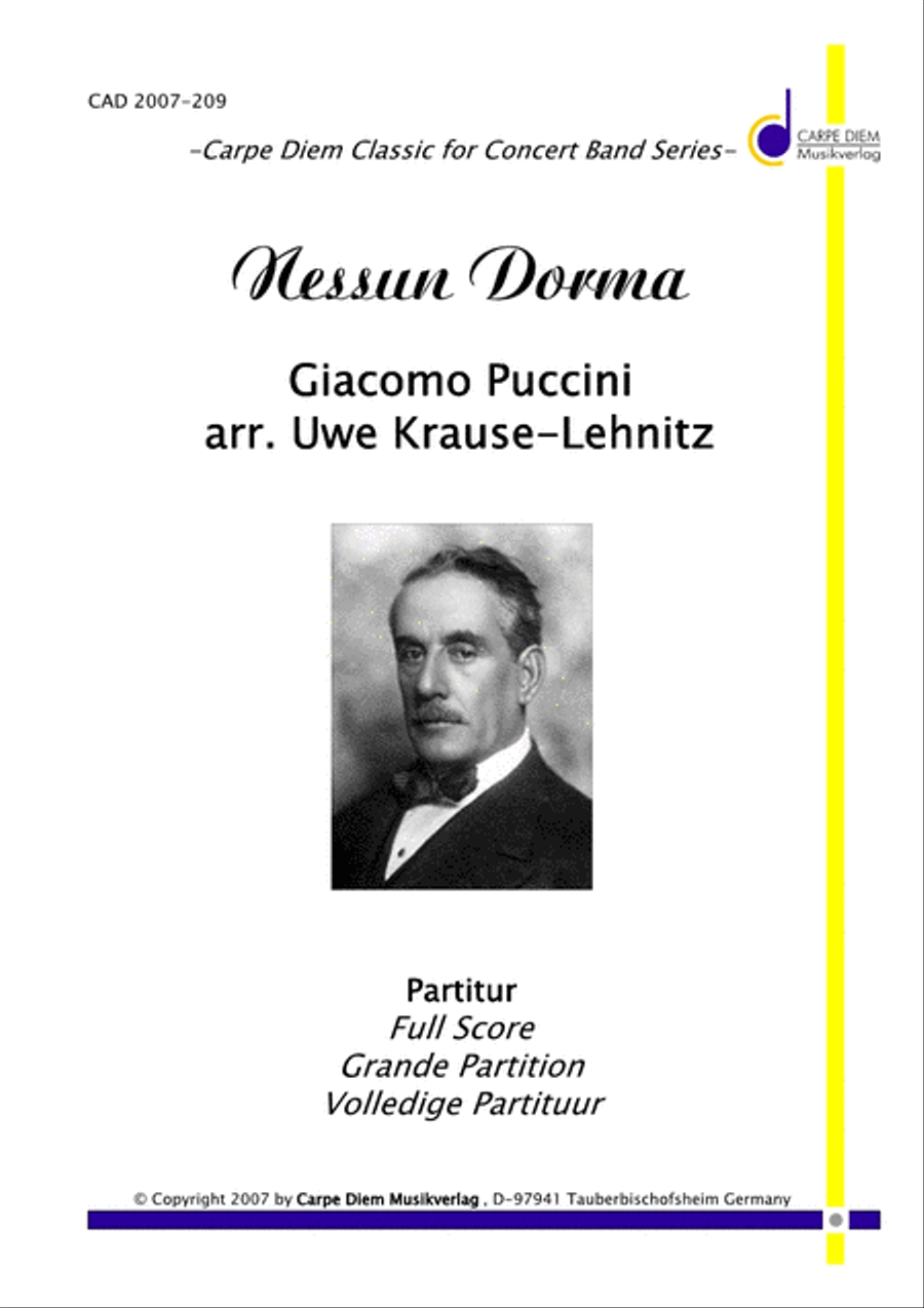 Nessun Dorma Concert Band scores gallery preview page 1
