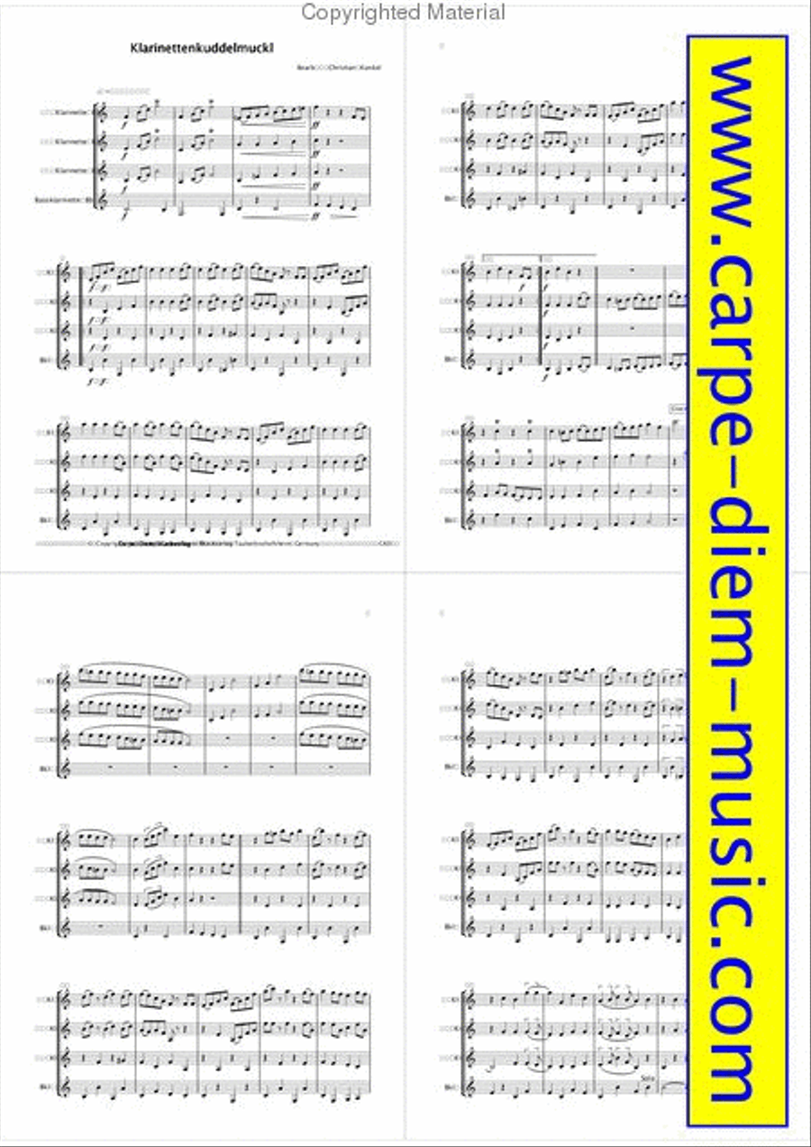 Klarinetten-Muckl Clarinet scores gallery preview page 2