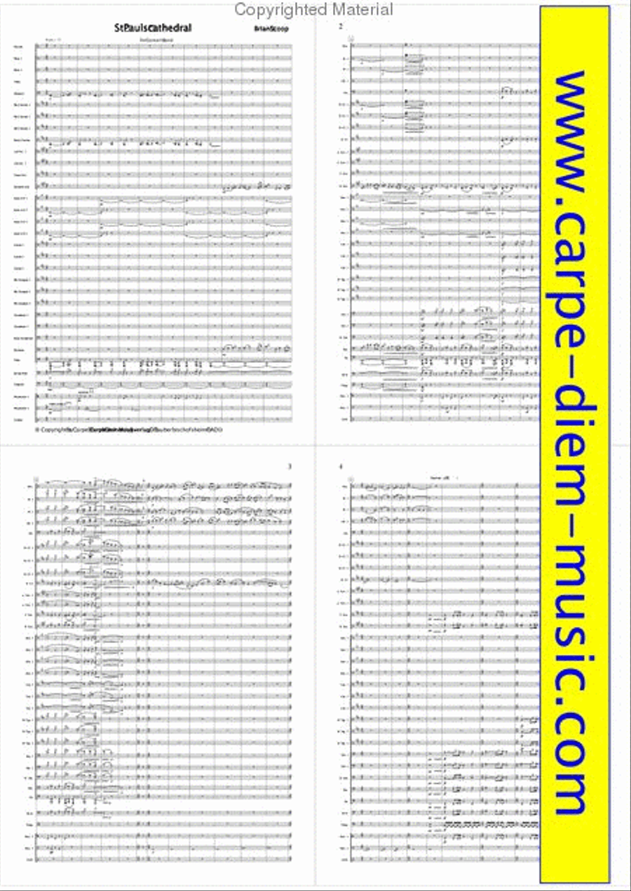 St. Pauls cathedral St. Pauls cathedral Concert Band scores gallery preview page 2