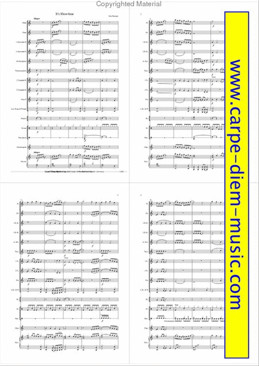 It's Showtime It's Showtime Concert Band scores gallery preview page 2