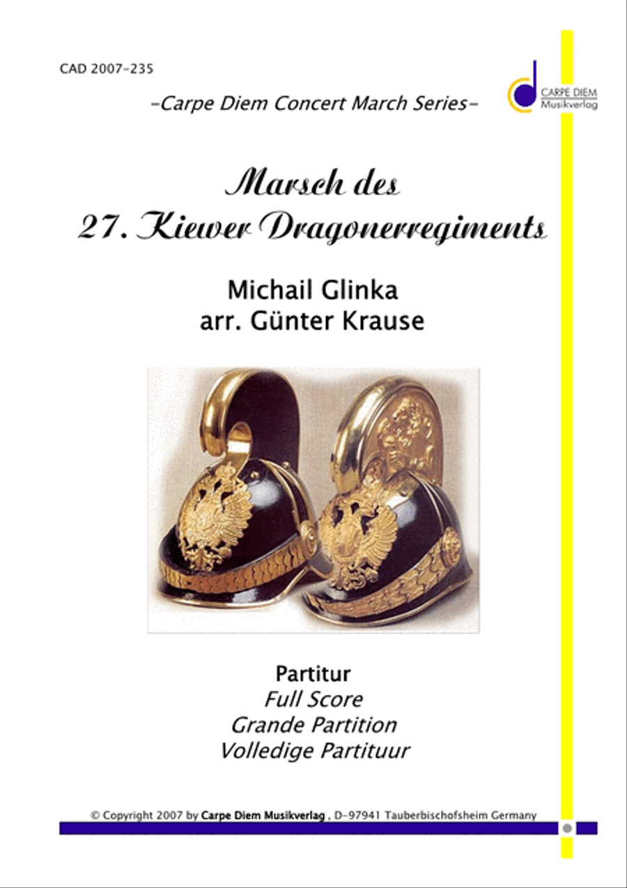 Marsch des 27. Kiewer Dragonerregiments Concert Band scores gallery preview page 1