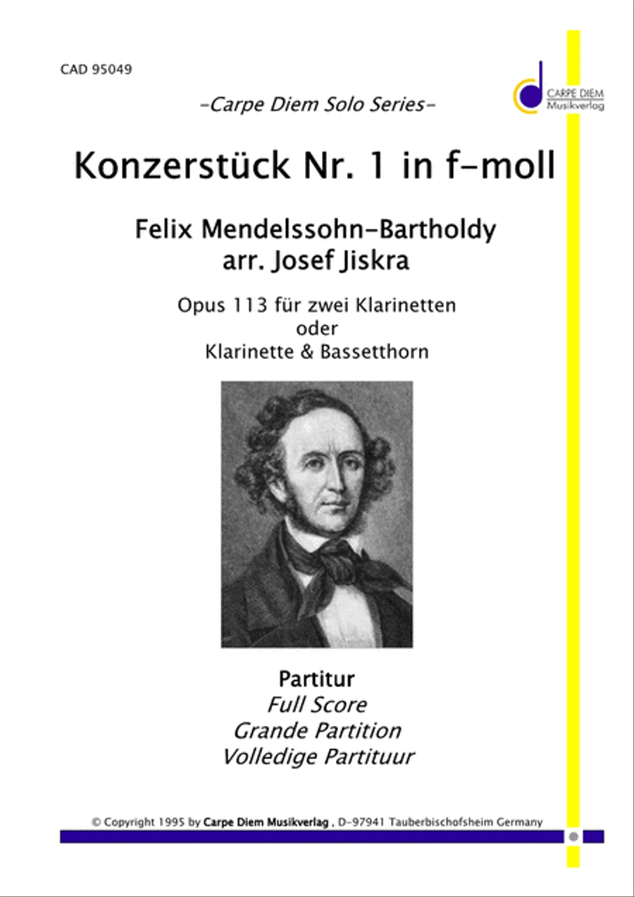 Konzertstuck Nr.1 in f-moll Score scores gallery preview page 1