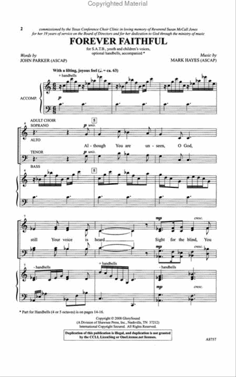 Forever Faithful Forever Faithful 4-Part scores gallery preview page 2