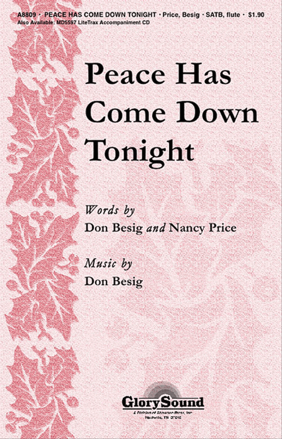 Peace Has Come Down Tonight 4-Part scores gallery preview page 1