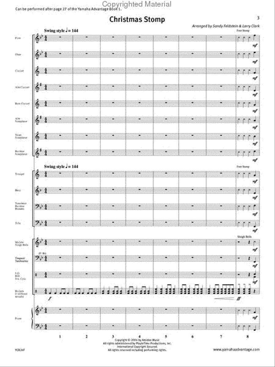 Christmas Stomp Christmas Stomp Concert Band scores gallery preview page 2