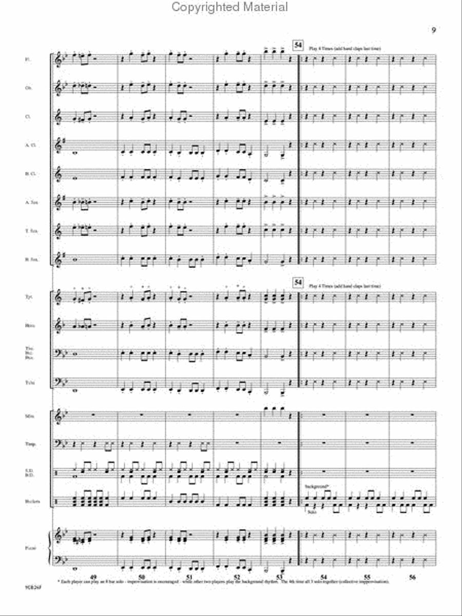 Christmas Stomp Christmas Stomp Concert Band scores gallery preview page 8