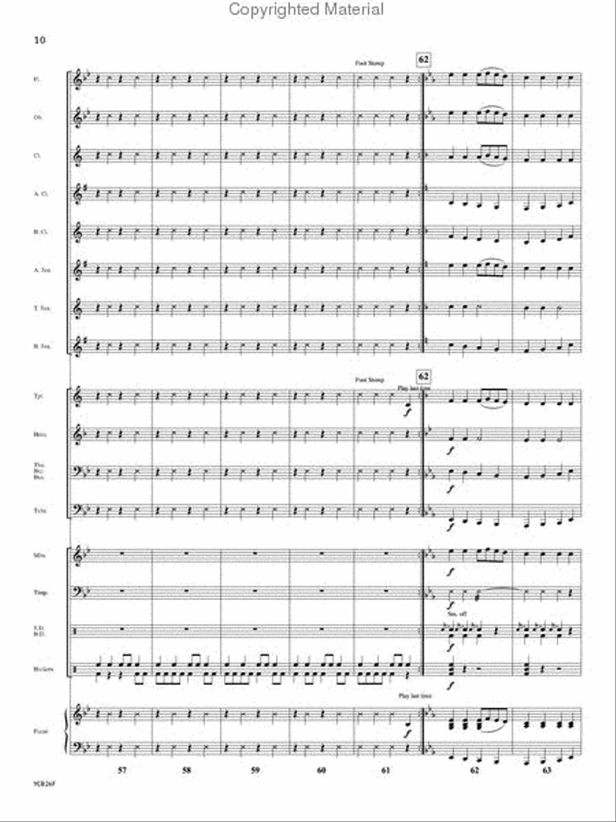 Christmas Stomp Christmas Stomp Concert Band scores gallery preview page 9