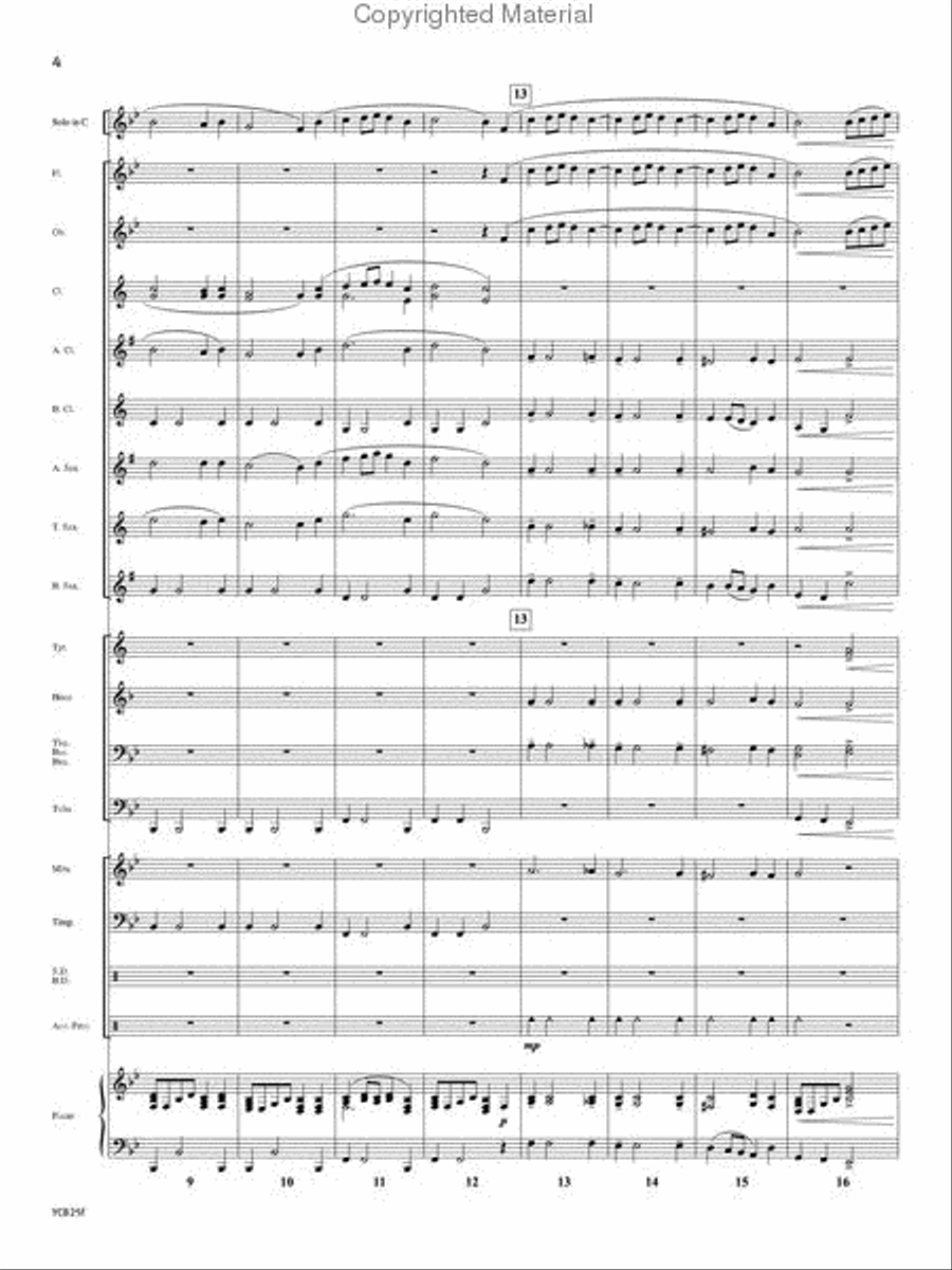 Symphony No. 1 Theme Symphony No. 1 Theme Concert Band scores gallery preview page 3