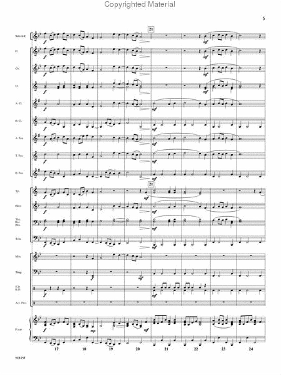 Symphony No. 1 Theme Symphony No. 1 Theme Concert Band scores gallery preview page 4
