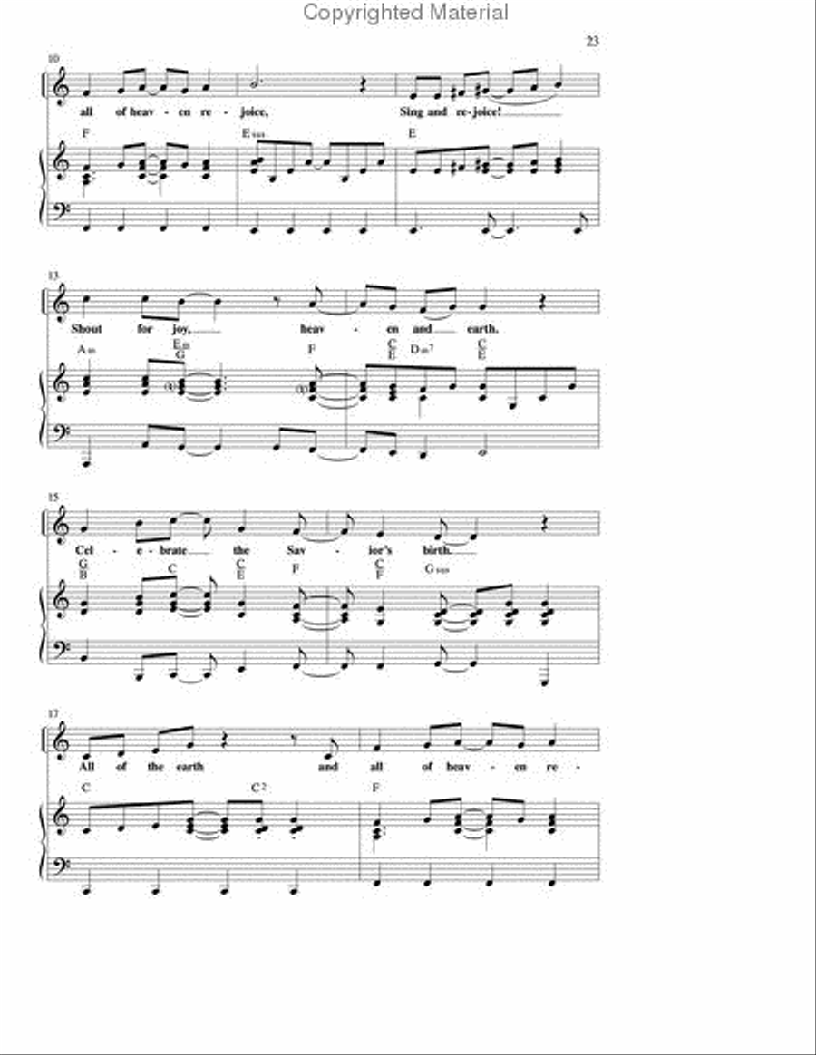 A Song of Joy (Book) Unison Choir scores gallery preview page 5